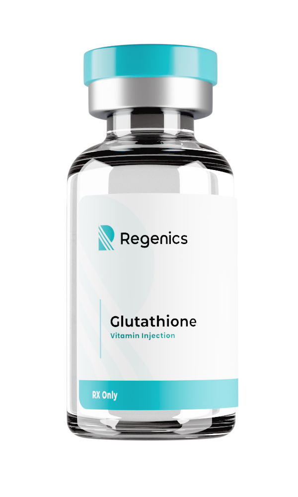 Regenics 10 mL glutathione injection vial for at‑home intramuscular use